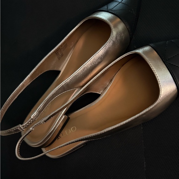 NWOT Aldo “Fleure” Slingback Cap Toe Flat Size 6.5 - Picture 3 of 5